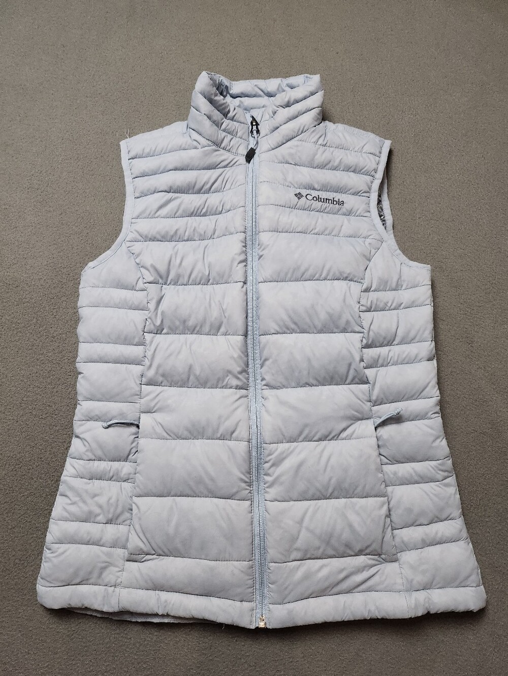 Columbia TurboDown Vest Women’s S | Omni-Heat Puffer Icy Blue